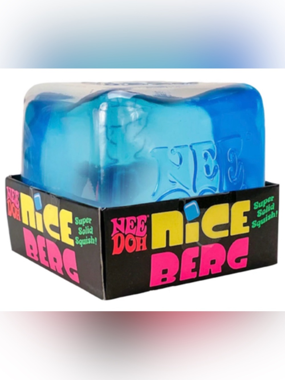 NeeDoh Kids Nice Berg Swirl & Fuzz Ball Squish - Pink & blue! & a Suprise squish